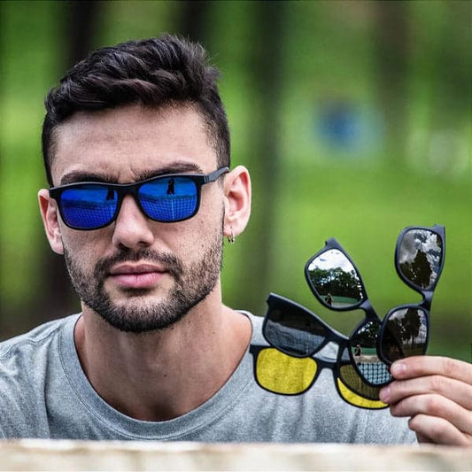 COMBO GAFAS MAGNETICAS 5 LENTES + ESTUCHE 🎁